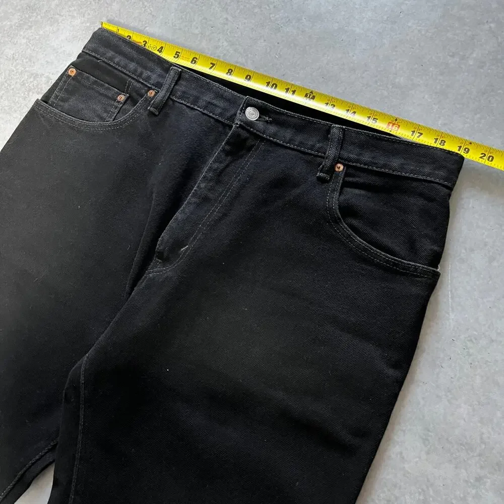Levi's 517 Bootcut Men's Size 38x30 Black Jeans Slim Flare Denim